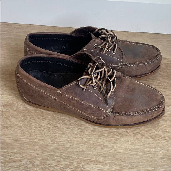 L.L. Bean Men's Dark Brown Signature Boucher Jackman Boat Shoes - Picture 6 of 10